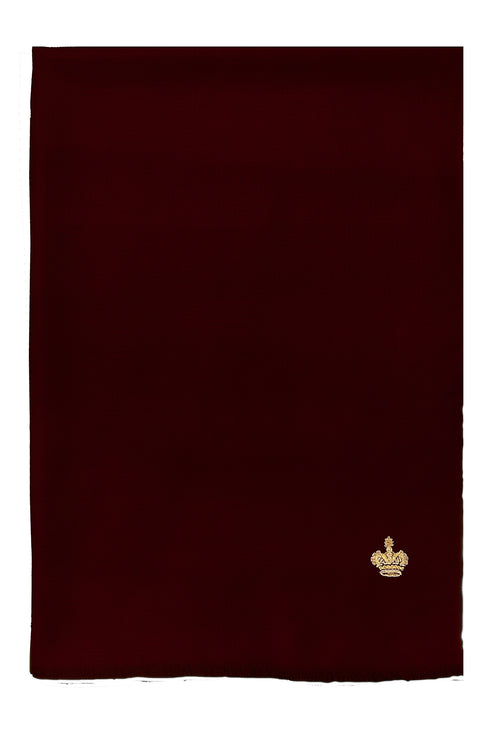 The Crown Diamond Weave Wool Silk Personalized Stole
